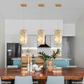 SmartCraft Studios luxury modern crystal pendant light 3-pack showcasing a polished, brilliant golden finish frame.