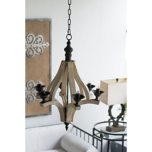 Luxury farmhouse pendant light with an adjustable metal chain hanging smoothly to illuminate an upscale room.