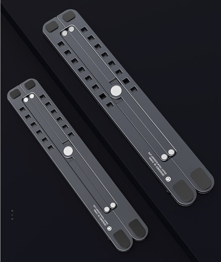 Large 200g aluminum laptop deck stabilizing a 17 inch professional laptop
