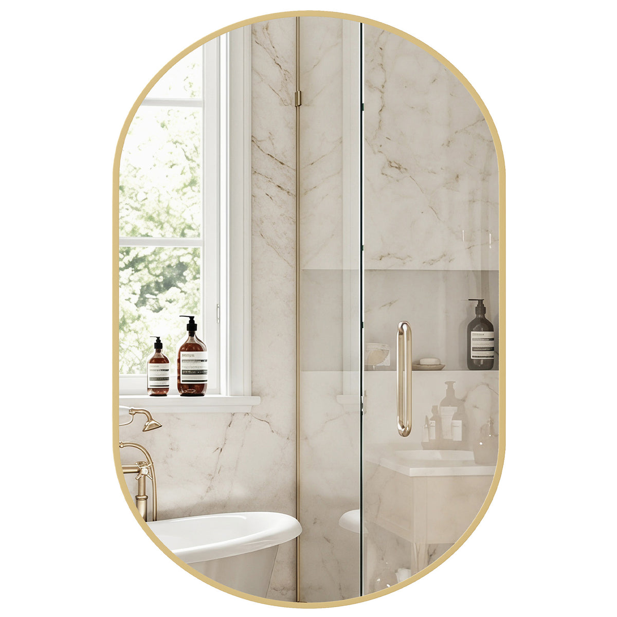 Close up graphic demonstrating shatterproof explosion proof thick tempered glass mirror layer