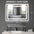 Touch pad activating the core thermal heating pad clearing steam from the center mirror grid